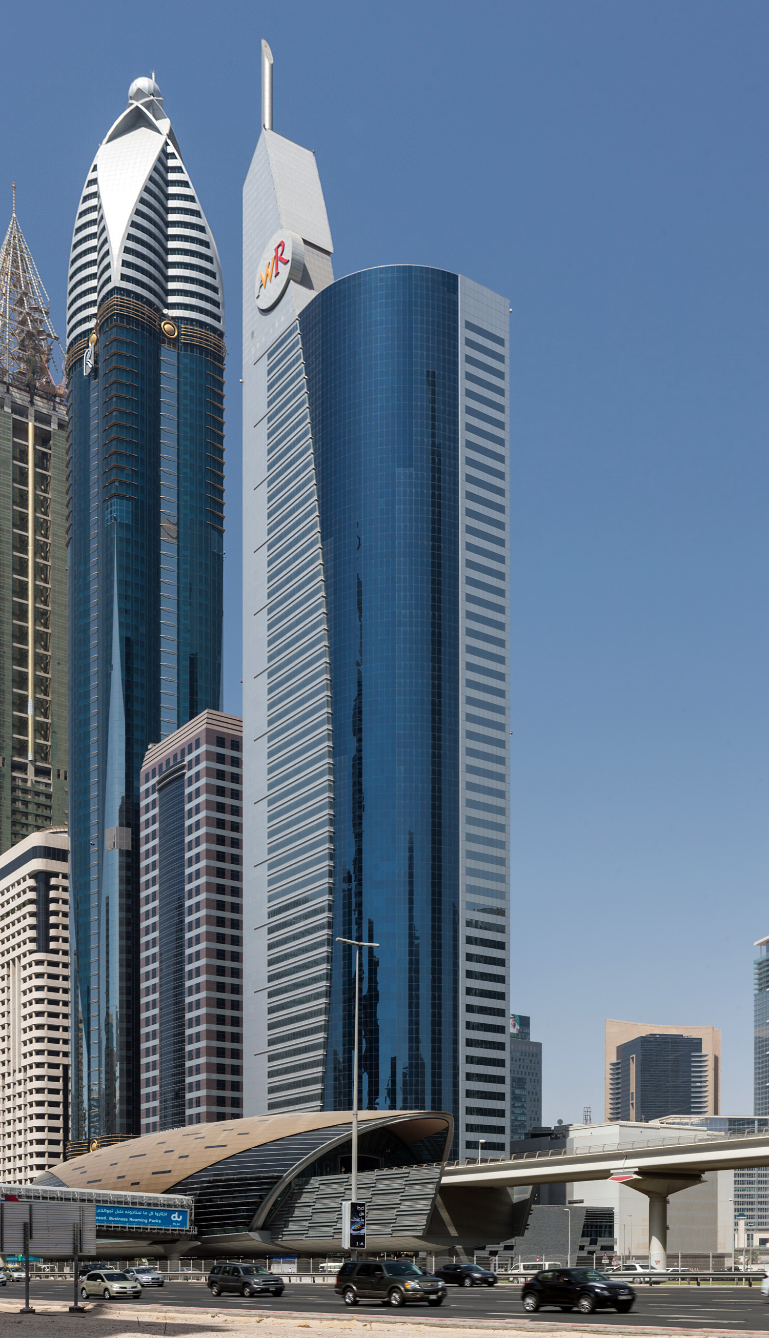 21st Century Tower, Dubai - View across Sheikh Zayed Road. © Mathias Beinling